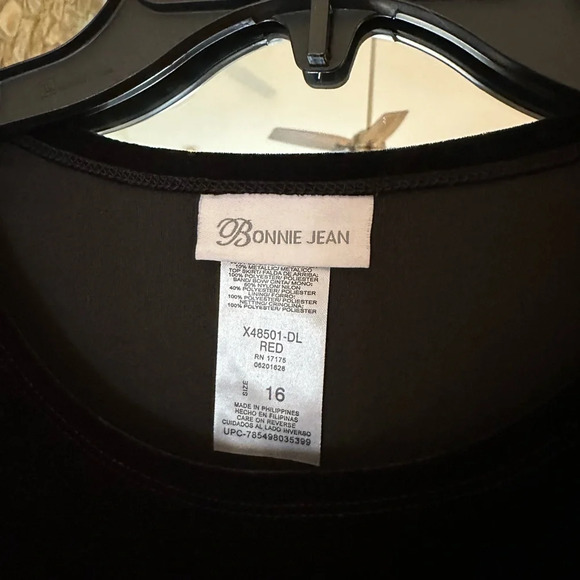 BONNIE Jean Velvet Fit and Flare Dress Size 16‎ - Picture 7 of 9